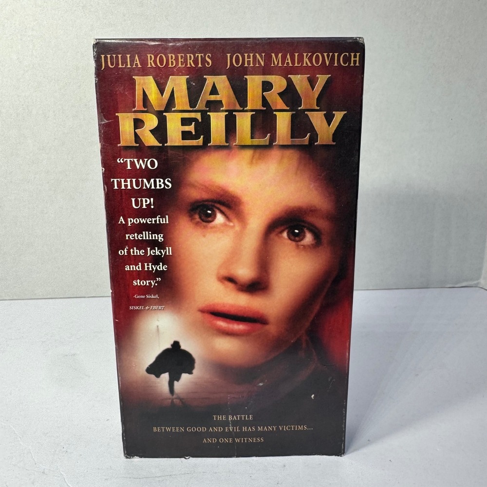Mary Reilly VHS 1996 Julia Roberts John Malkovich Jekyll Hyde Horror Movie VTG